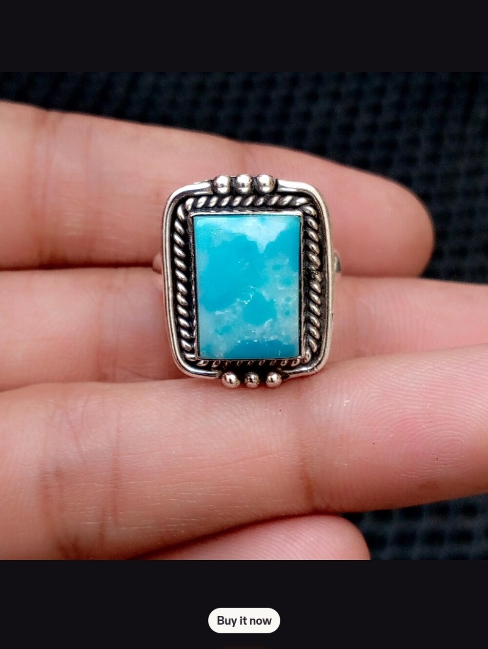 Larimar Set In Sterling Silver - Picture 4 of 4